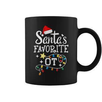 Christmas Occupational Therapist Therapy Santa's Favorite Ot Coffee Mug | Mazezy