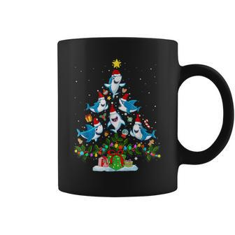 This Is My Christmas Pajama Christmas Shark Tree Coffee Mug - Thegiftio UK