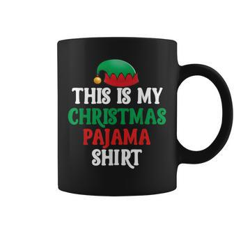 This Is My Christmas Pajamas Elf Holiday Season Coffee Mug | Mazezy CA