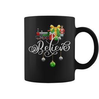 Christmas Train Christmas Believe Polar Express Xmas Santa Coffee Mug | Mazezy UK