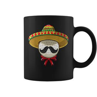 Cinco De Mayo | Golf Mexican Sombrero Cinco De Mayo Funny Gifts Coffee Mug | Mazezy