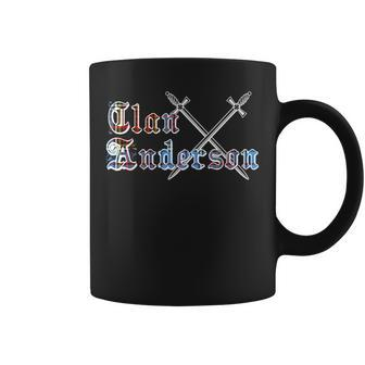 Clan Anderson Surname Last Name Scottish Tartan Funny Last Name Designs Funny Gifts Coffee Mug | Mazezy