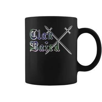 Clan Baird Surname Last Name Scottish Tartan Funny Last Name Designs Funny Gifts Coffee Mug | Mazezy