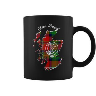 Clan Boyd Surname Last Name Scottish Tartan Map Crest Funny Last Name Designs Funny Gifts Coffee Mug | Mazezy