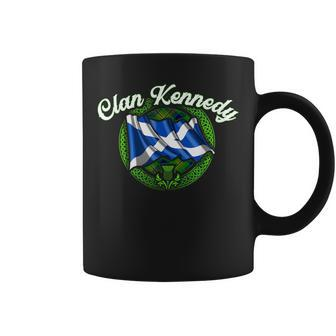 Clan Kennedy Tartan Scottish Last Name Scotland Flag Funny Last Name Designs Funny Gifts Coffee Mug | Mazezy