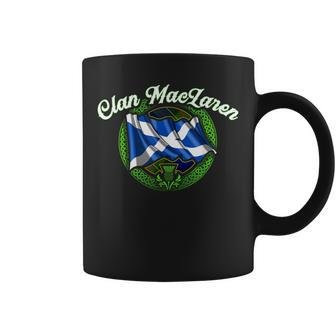 Clan Maclaren Tartan Scottish Last Name Scotland Flag Funny Last Name Designs Funny Gifts Coffee Mug | Mazezy