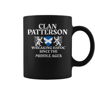 Clan Patterson Scottish Family Kilt Tartan Lion Name Gifts For Lion Lovers Funny Gifts Coffee Mug | Mazezy
