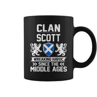 Clan Scott Scottish Family Clan Scotland Wreaking Havoc T18 Scott Funny Gifts Coffee Mug | Mazezy