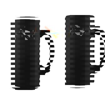 Clapsticks Player Heartbeat Retro Ecg Ekg Coffee Mug | Mazezy