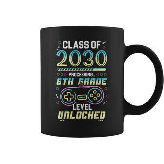 Class Of 2030 Gaming 6Th Grade Level Unlocked Back To School Coffee Mug - Monsterry