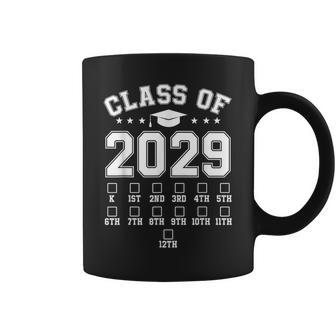 Class Of 2029 Handprint Pre K 12Th Grade Grow With Me Coffee Mug - Seseable