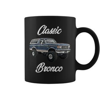 Classic Bronco Horse On TruckLifted Square BodyOffroad4X4 Coffee Mug - Thegiftio UK