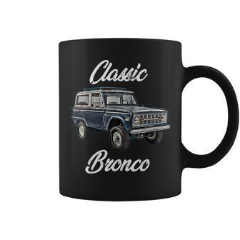 Classic Bronco Horse On TruckLifted Square BodyOffroad4X4 Gift For Women Coffee Mug - Thegiftio UK
