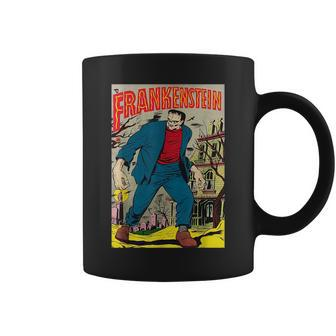 Classic Monster Poster Horror Comic Book Frankenstein Coffee Mug | Mazezy