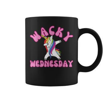 Classic Wacky Wednesday Unicorn Mismatch Outfit Coffee Mug - Thegiftio UK