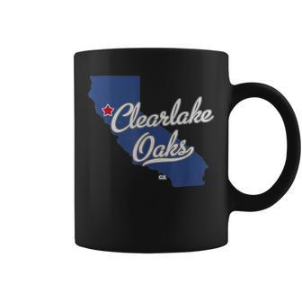 Clearlake Oaks California Ca Map Coffee Mug | Mazezy