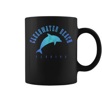 Clearwater Beach Florida Fl Dolphin Vacation Souvenir Coffee Mug | Mazezy