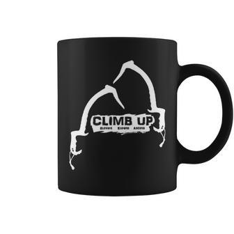 Climb Up Ice Tools Climbing Elevate Expand Ascend Coffee Mug | Mazezy DE