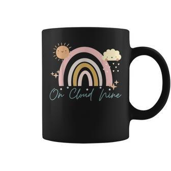 On Cloud Nine Rainbow Girls 9Th Birthday Coffee Mug - Monsterry
