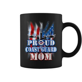 Coast Guard Mom  Usa Flag Military  Mothers Day Gifts For Mom Funny Gifts Coffee Mug