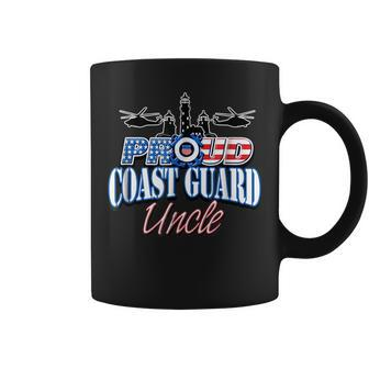 Coast Guard Uncle Usa Flag Military Men Funny Military Gifts Coffee Mug | Mazezy