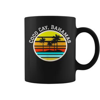Coco Cay Bahamas Vacation Palm Trees Sunset Coffee Mug | Mazezy