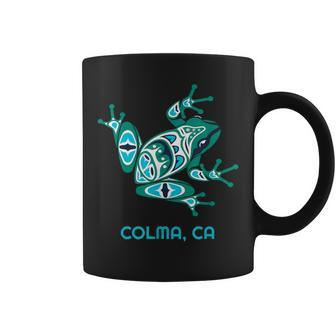 Colma Ca Frog Pacific Nw Native American Indian Coffee Mug | Mazezy
