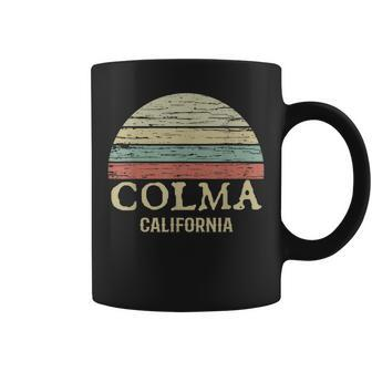 Colma California Native Vintage Sunset Coffee Mug | Mazezy