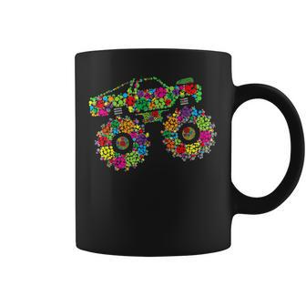 Colorful Polka Dots Monster Truck Happy Dot Day Boys Girls Coffee Mug - Seseable