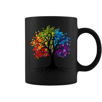 Colorful Tree Dot Day 2023 Dot Coffee Mug | Mazezy