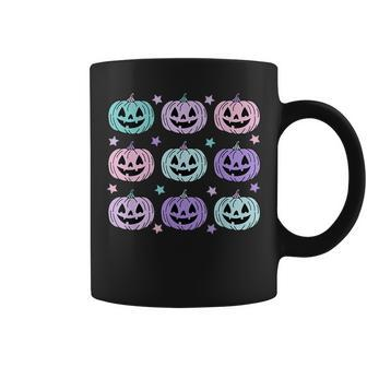 Colors Pumpkin Faces Halloween For Women & Men Halloween Coffee Mug | Mazezy