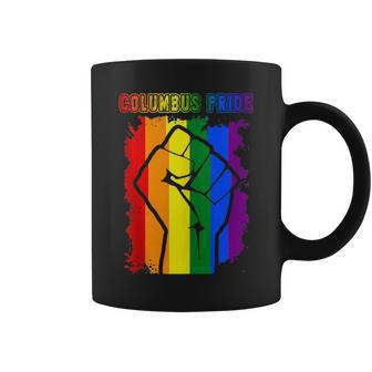Columbus Lgbt Pride Month Lgbtq Rainbow Flag Coffee Mug | Mazezy