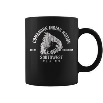 Comanche Native American Indian Pride Chief Respect Vintage Coffee Mug | Mazezy
