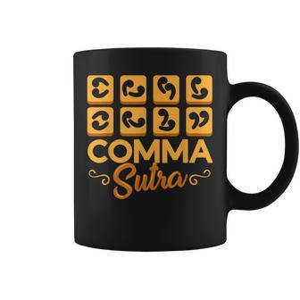 Comma Sutra Funny Parody Love Making Party Sex Coffee Mug | Mazezy