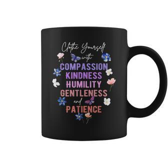 Compassion Kindness Flower Butterfly Religious Gifts Butterfly Funny Designs Funny Gifts Coffee Mug | Mazezy