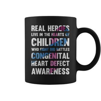 Congenital Heart Defect Chd Awareness Real Heroes Coffee Mug - Thegiftio UK