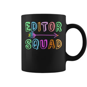 Content Editing Staff Team Yearbook Crew Author Editor Squad Coffee Mug | Mazezy