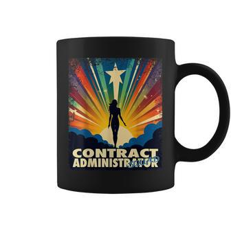 Contract Administrator Female Hero Job Women Coffee Mug | Mazezy