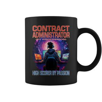 Contract Administrator Gamer Fun Pun Gaming Coffee Mug | Mazezy