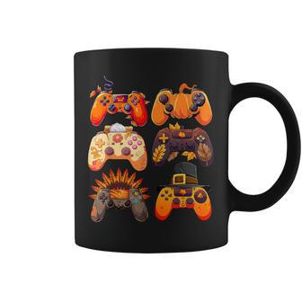 Controllers Fall Gaming Video Game Turkey Thanksgiving Boys Coffee Mug - Seseable