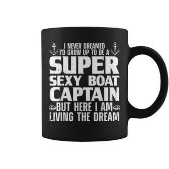 Cool Boat Captain For Men Women Sail Pontoon Boating Boater Coffee Mug - Seseable