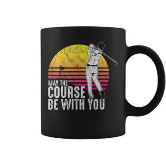 Cool Golfer May The Course Be With You Golf Golf Funny Gifts Coffee Mug | Mazezy DE