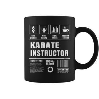 Cool Karate Instructor Coach Martial Arts Lover Coffee Mug | Mazezy