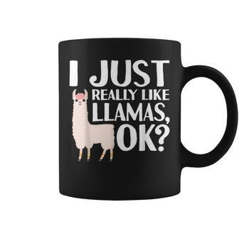 Cool Llama For Alpaca Lover Peruvian Spirit Animal Coffee Mug - Monsterry CA