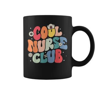 Cool Nurse Club Registered Nurse Nursing Students Groovy Coffee Mug - Seseable