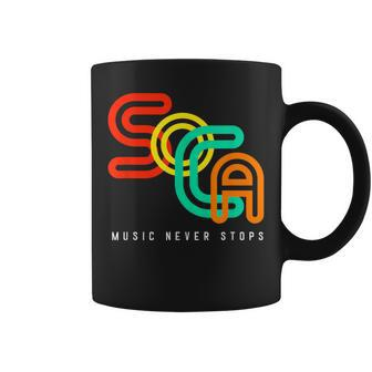 Cool Soca Music Never Stops Carnival Coffee Mug | Mazezy