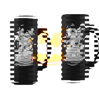 Corgi Celebrates With Birthday Cake Coffee Mug | Mazezy
