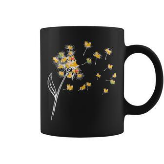 Corgi Dandelion Flying Flower Animal Lover Dog Whisperer Coffee Mug | Mazezy