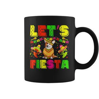 Corgi Dog Cinco De Mayo Costume Lets Fiesta Squad Coffee Mug | Mazezy