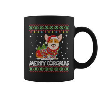 Corgi Dog Merry Corgmas Santa Corgi Ugly Christmas Sweater Coffee Mug - Seseable
